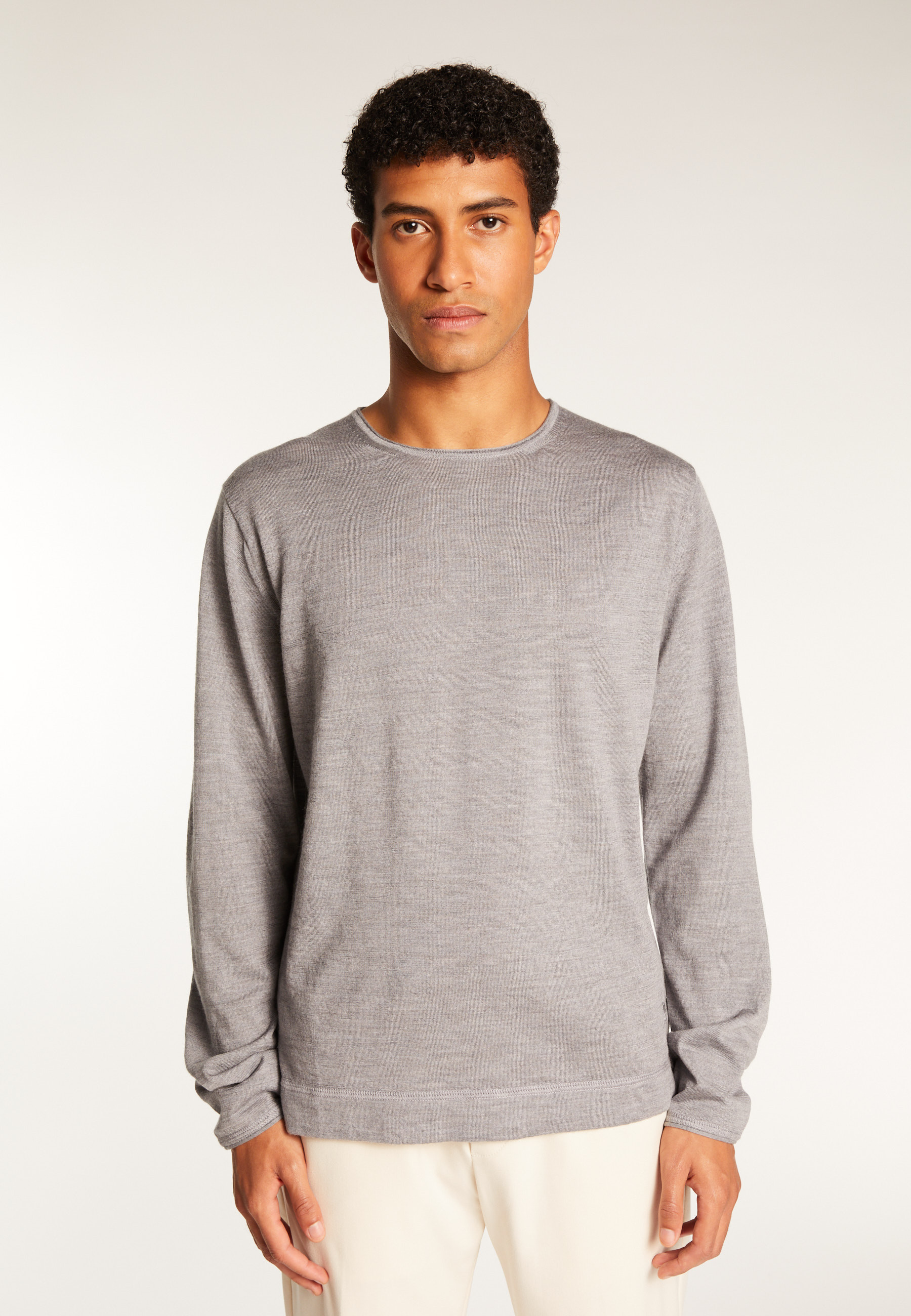 Pull col rond en laine mérinos  - Erin