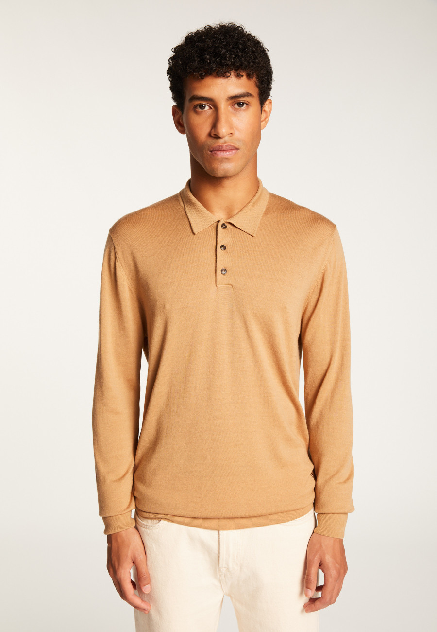 Merino Wool Polo Neck Sweater - Eni