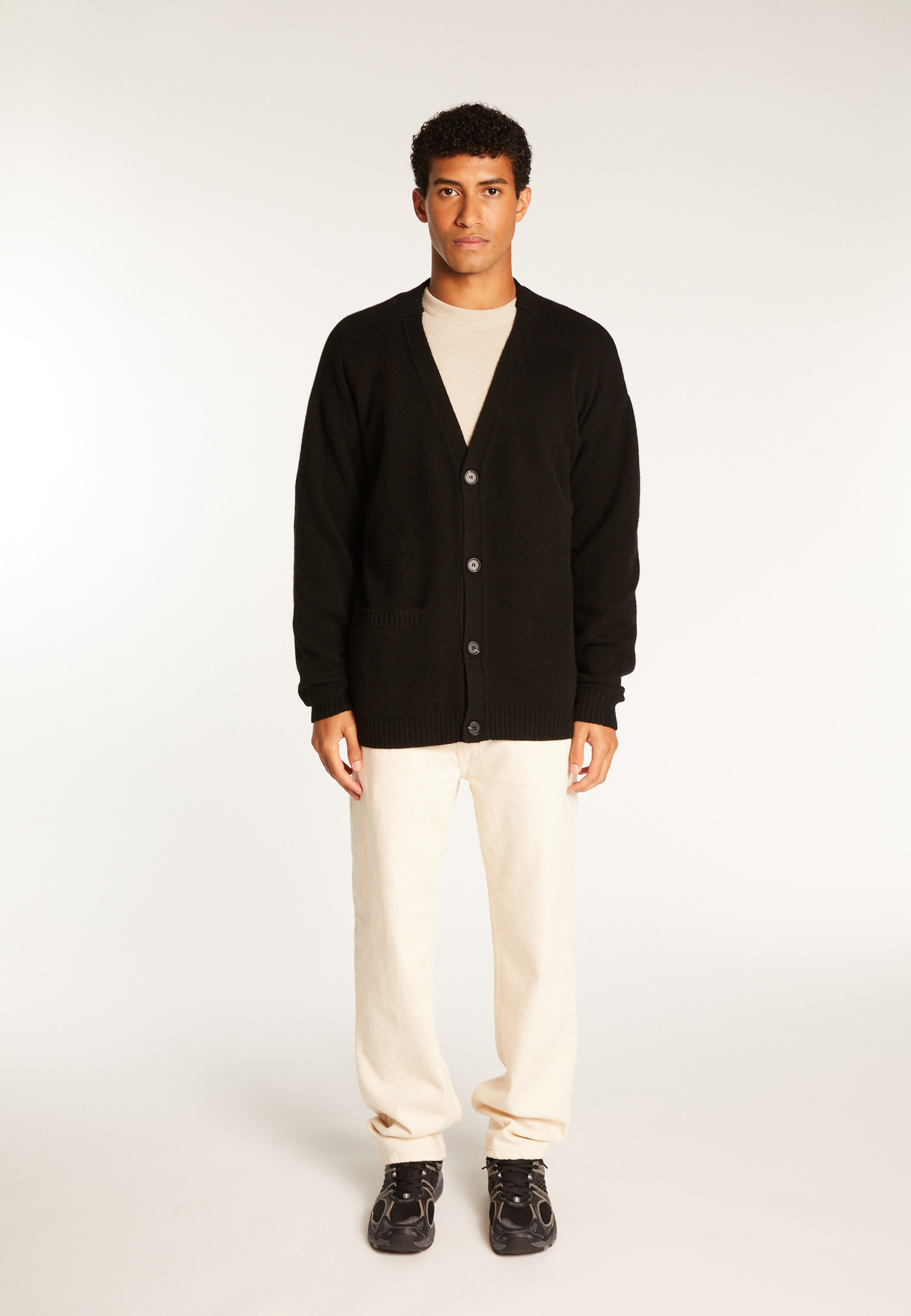 Cashmere Blend Button-Down Cardigan - Titouan