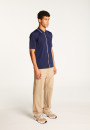 Short-sleeved shirt in Fil Lumière - Roman