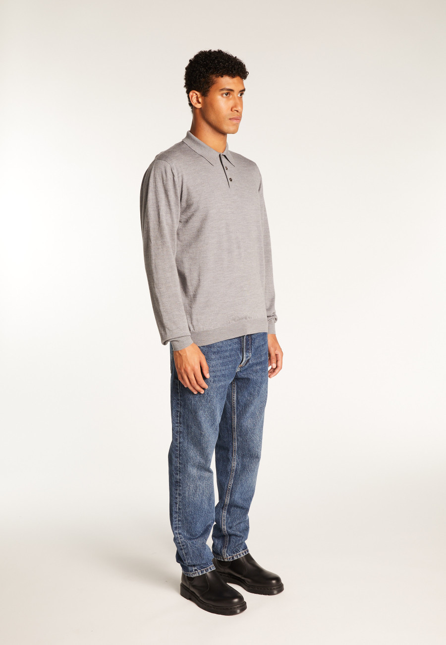 Merino Wool Polo Neck Sweater - Eni