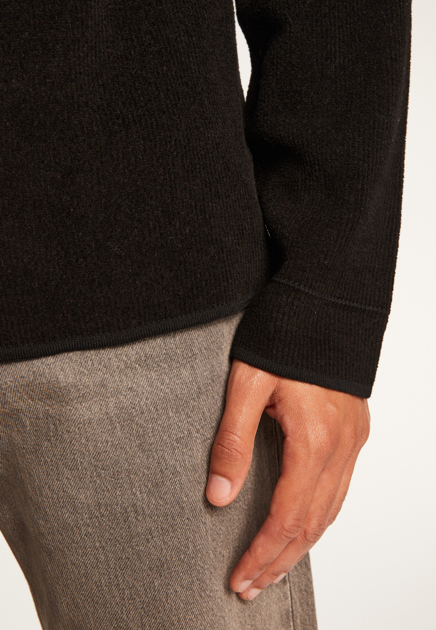 Sobrecamisa unissex de lã e veludo - Timeo