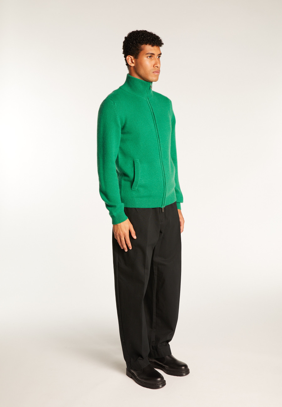 Gilet zippé en cachemire 6 fils - Elysée duo