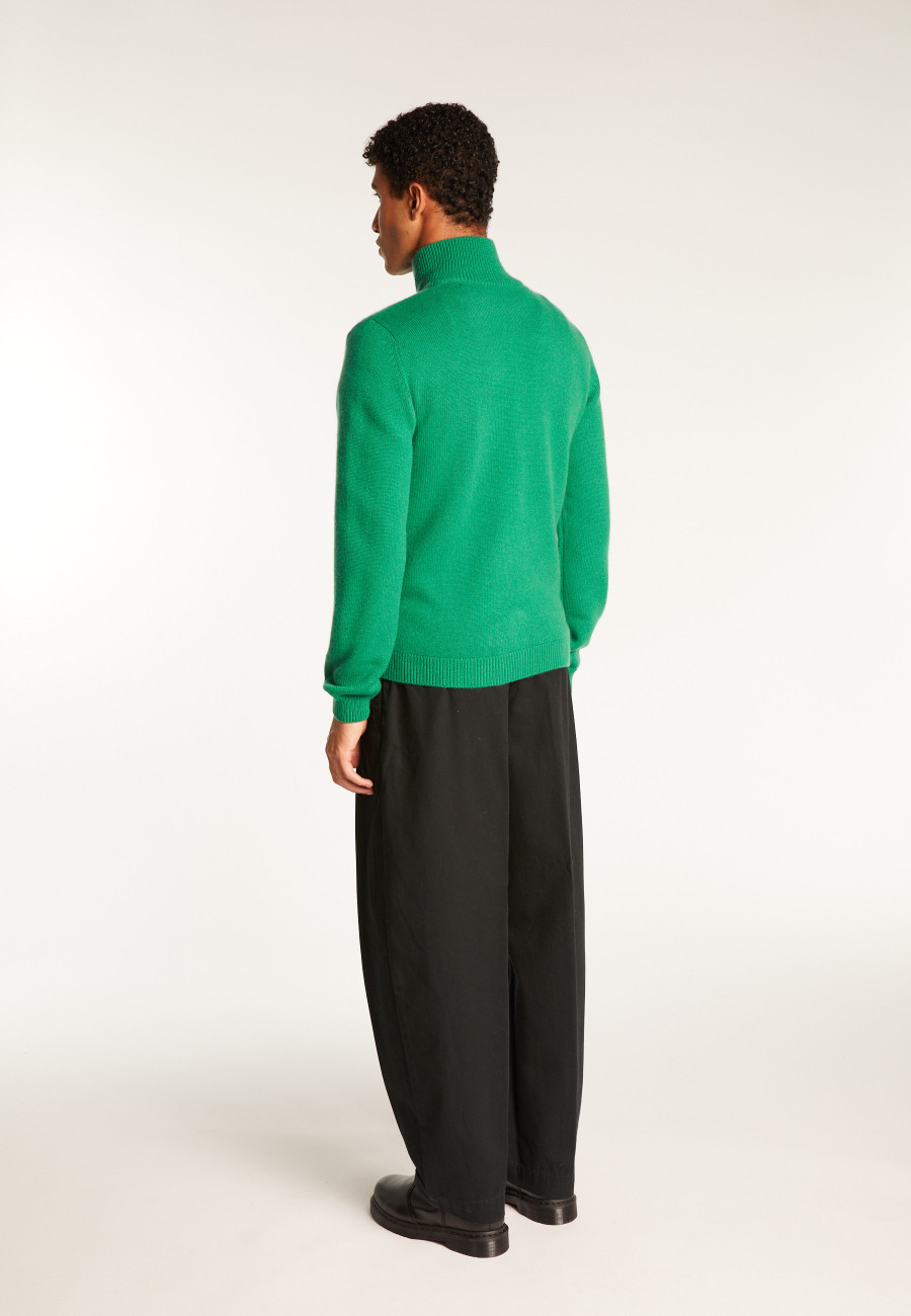 6-ply cashmere zipped vest - Elysée duo