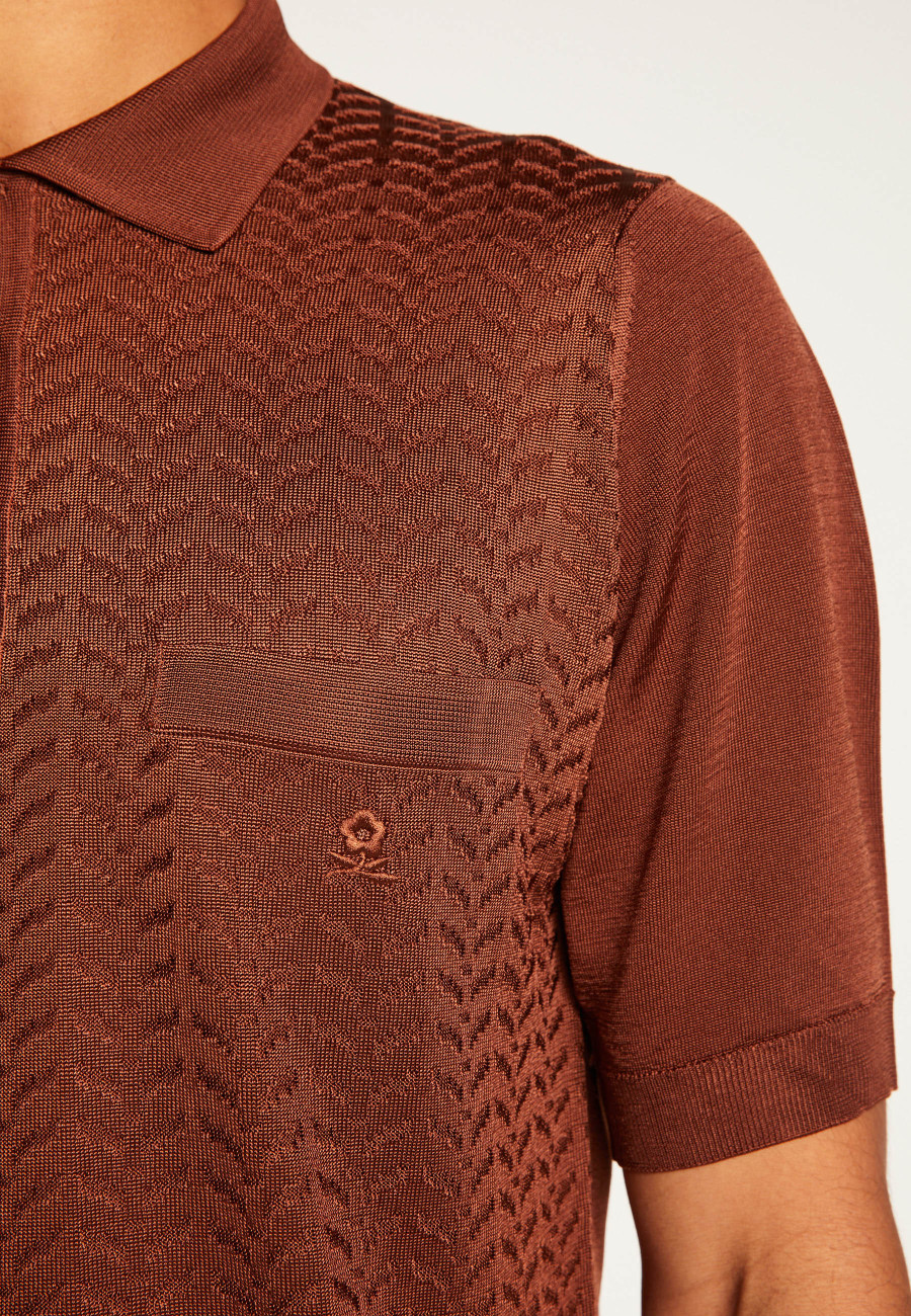 Polo Fil Lumière estampado - Alec