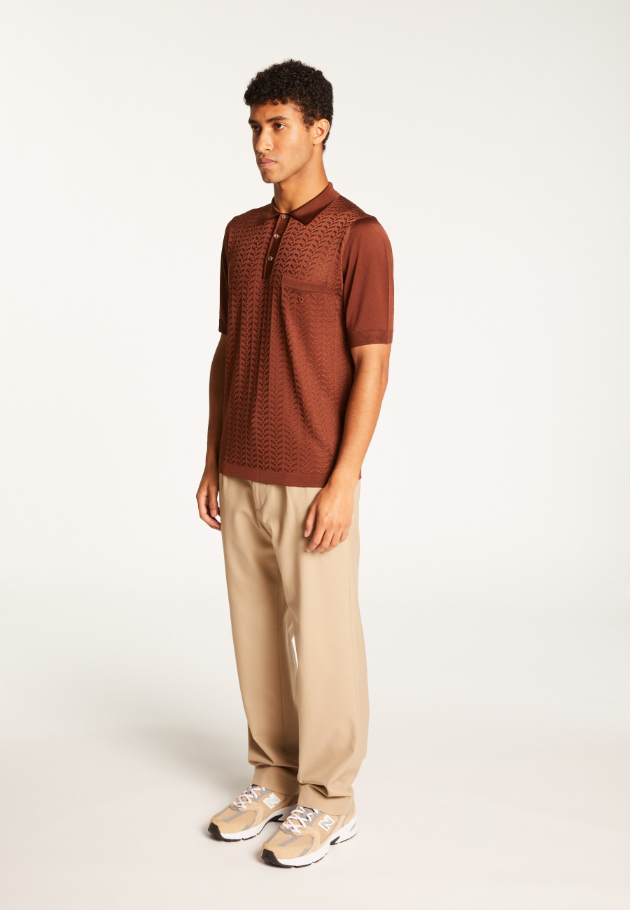 Polo Fil Lumière estampado - Alec