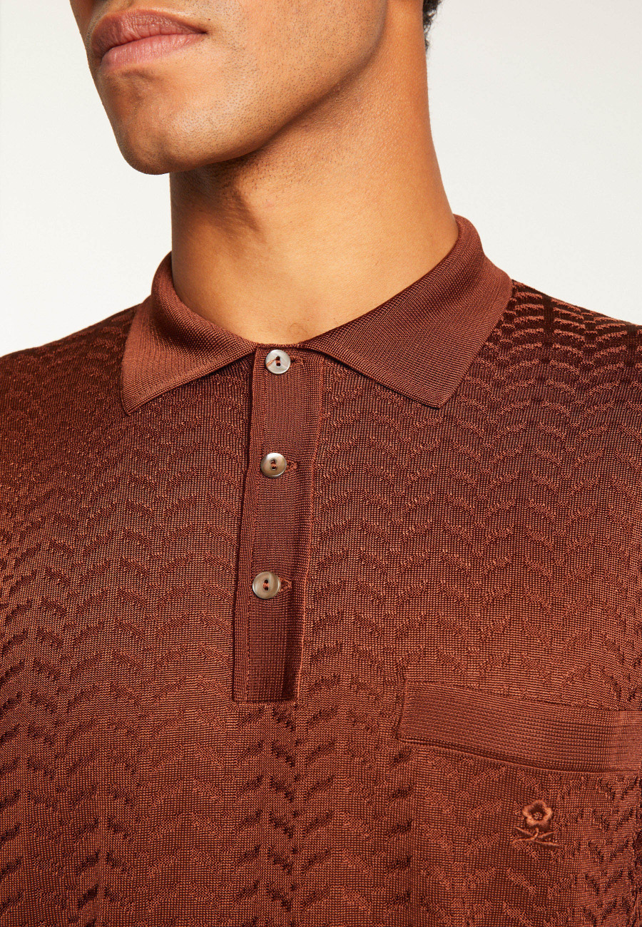 Polo Fil Lumière estampado - Alec