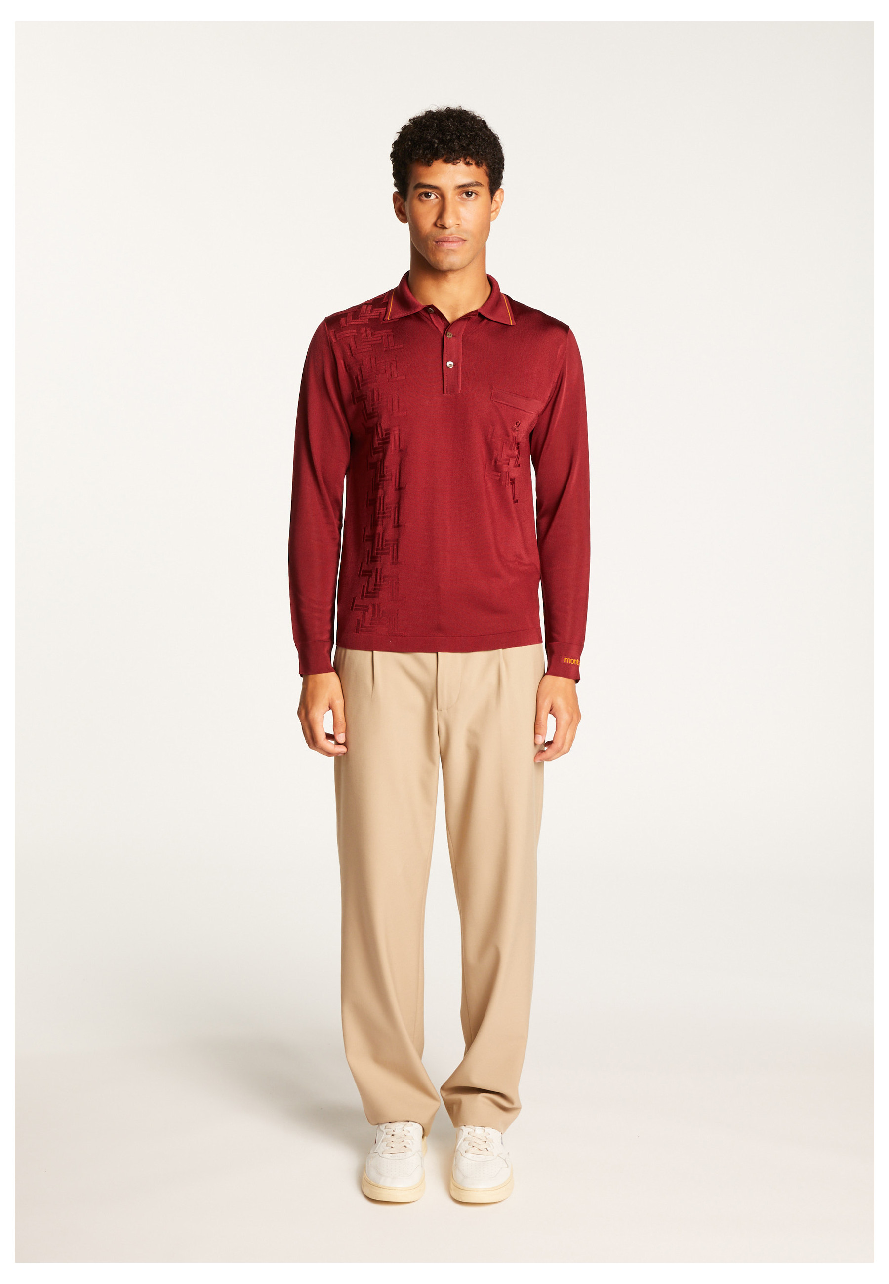 Fil Lumière geometric pattern polo shirt - Stanley