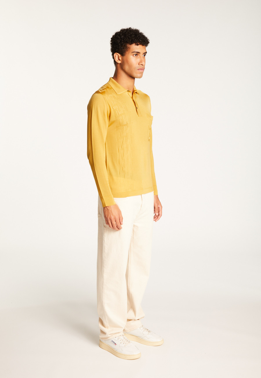 Polo Fil Lumière motifs géométriques - Sten
