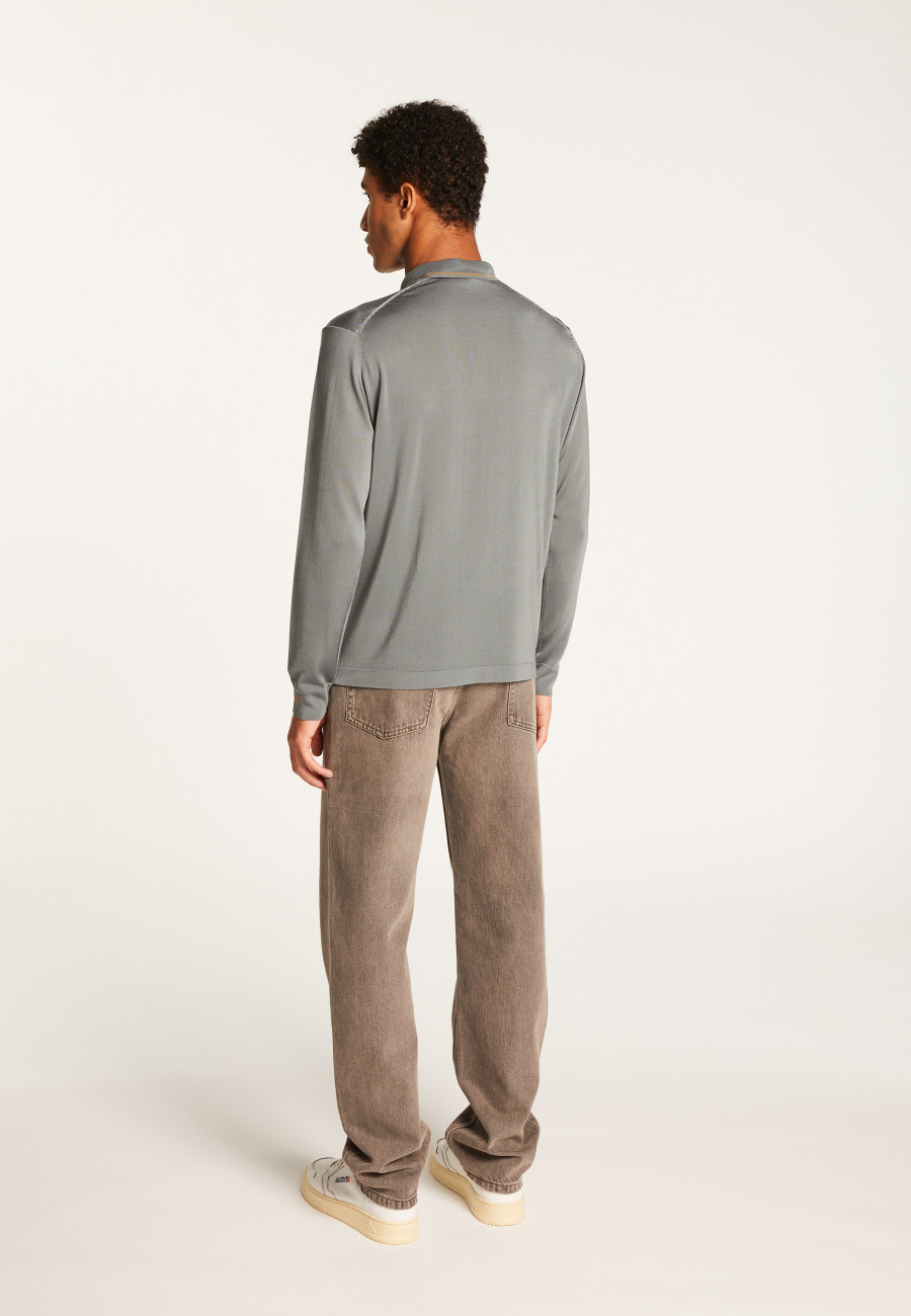 Polo Fil Lumière motifs géométriques - Sten