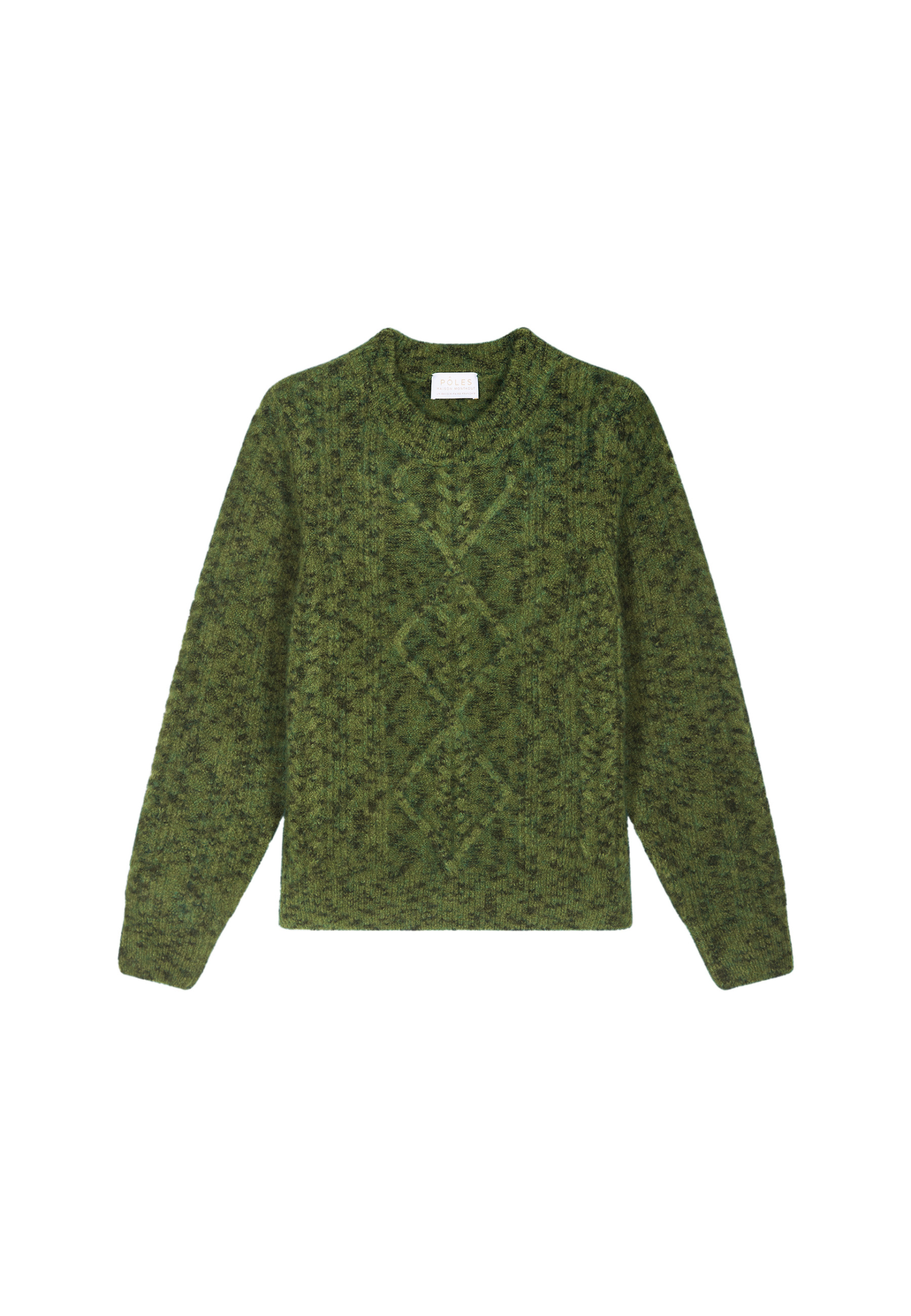 Pull col rond en laine mohair - Vanessa
