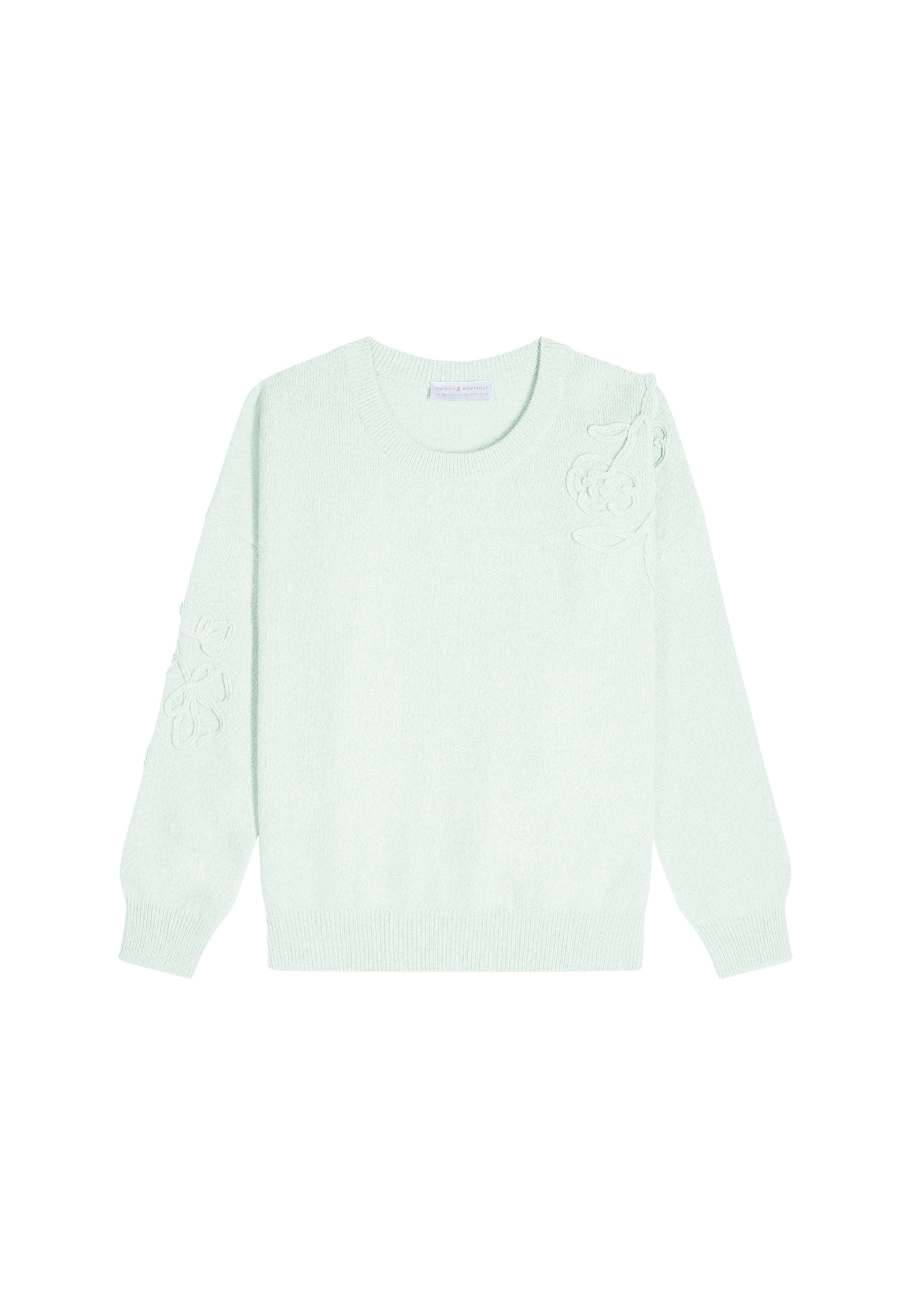 Pull avec broderie en laine et cachemire - Rachel