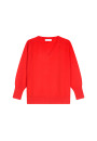 Pull col V en laine mérinos - Robine