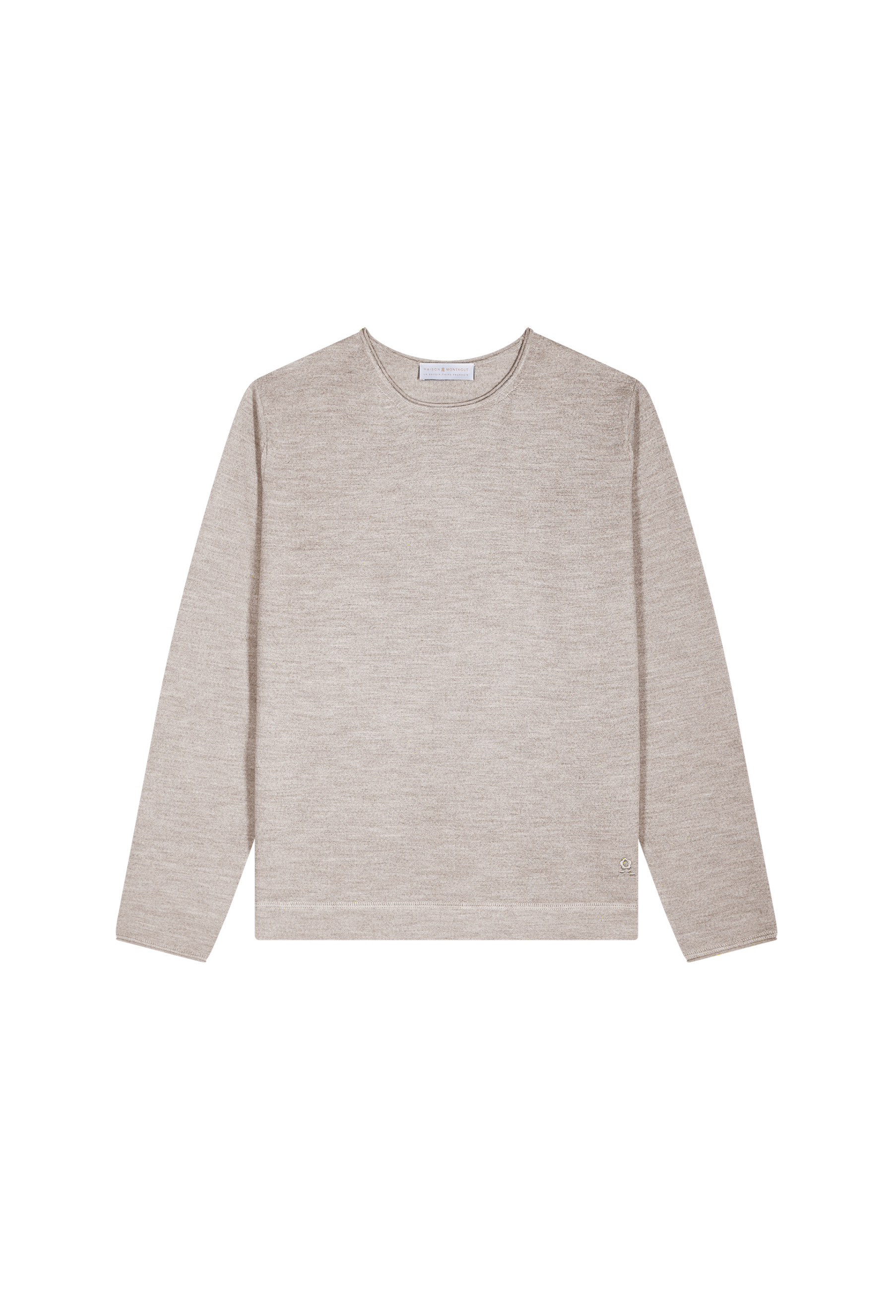 Pull col rond en laine mérinos  - Erin