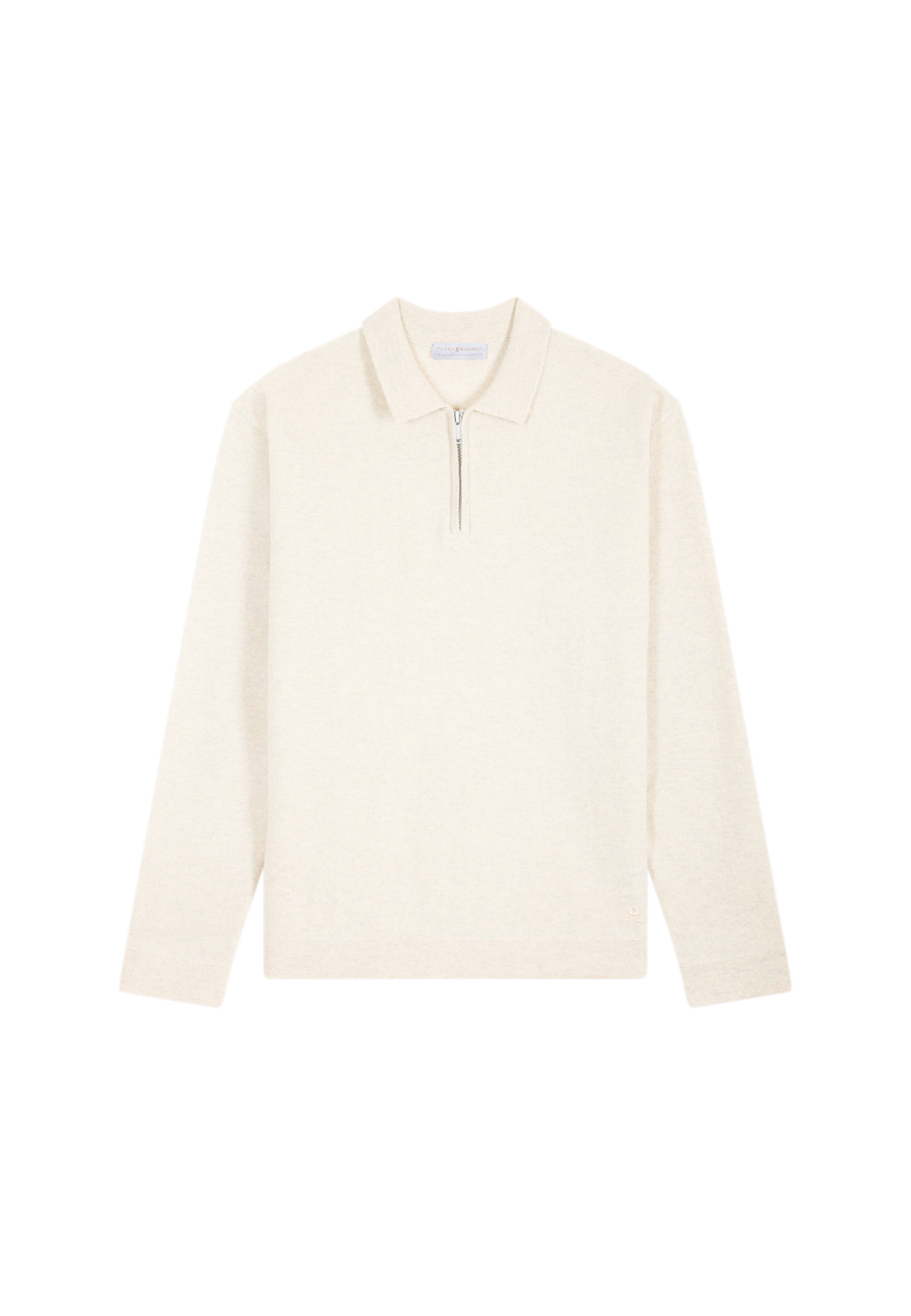 Cashmere Zip-Up Polo Shirt - Taylor