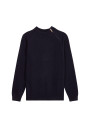 Pull col rond zip épaule en cachemire mélangé - Tiam