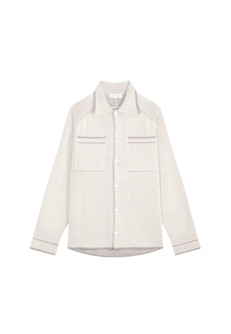 Sobrecamisa unissex de lã e veludo - Timeo