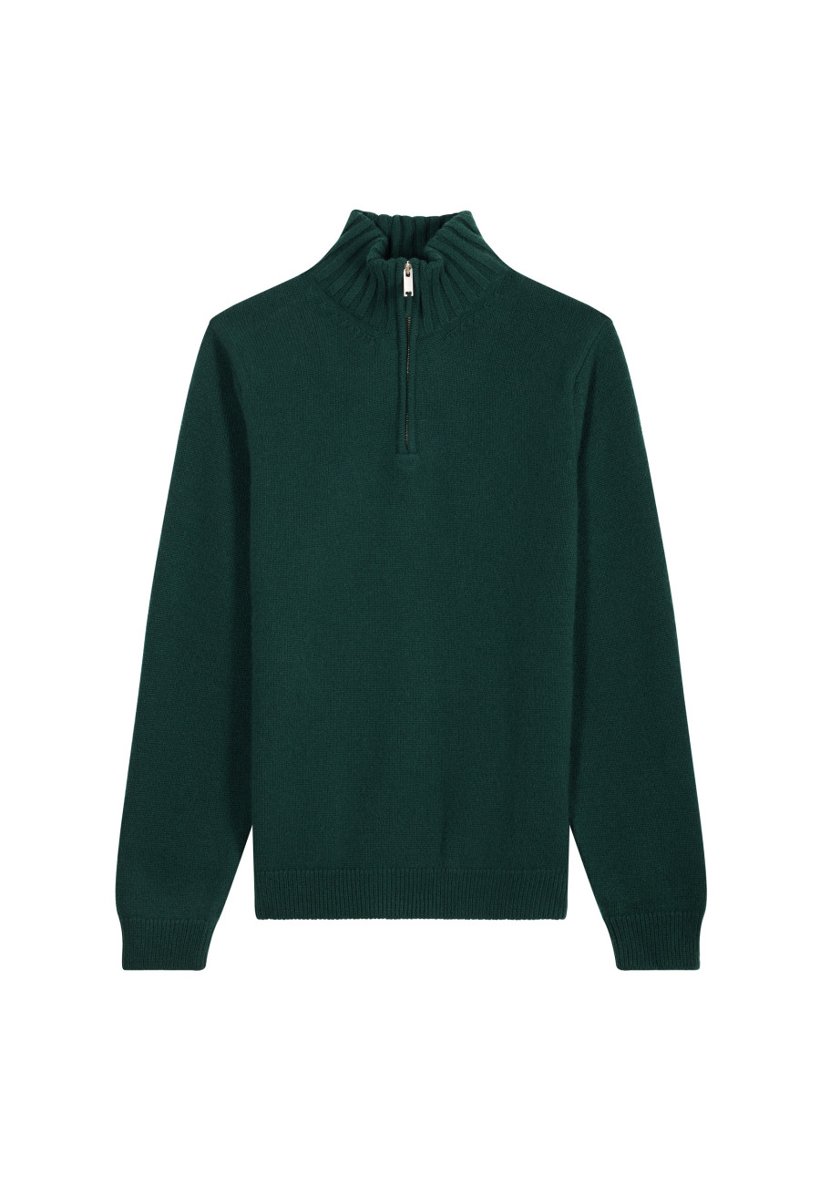 6-ply cashmere trucker sweater - Emiliano duo