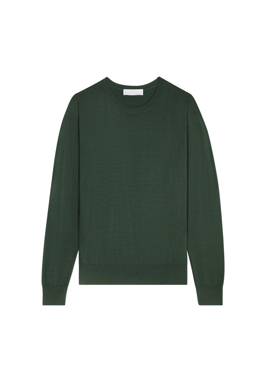 Round neck merino wool sweater - Asena
