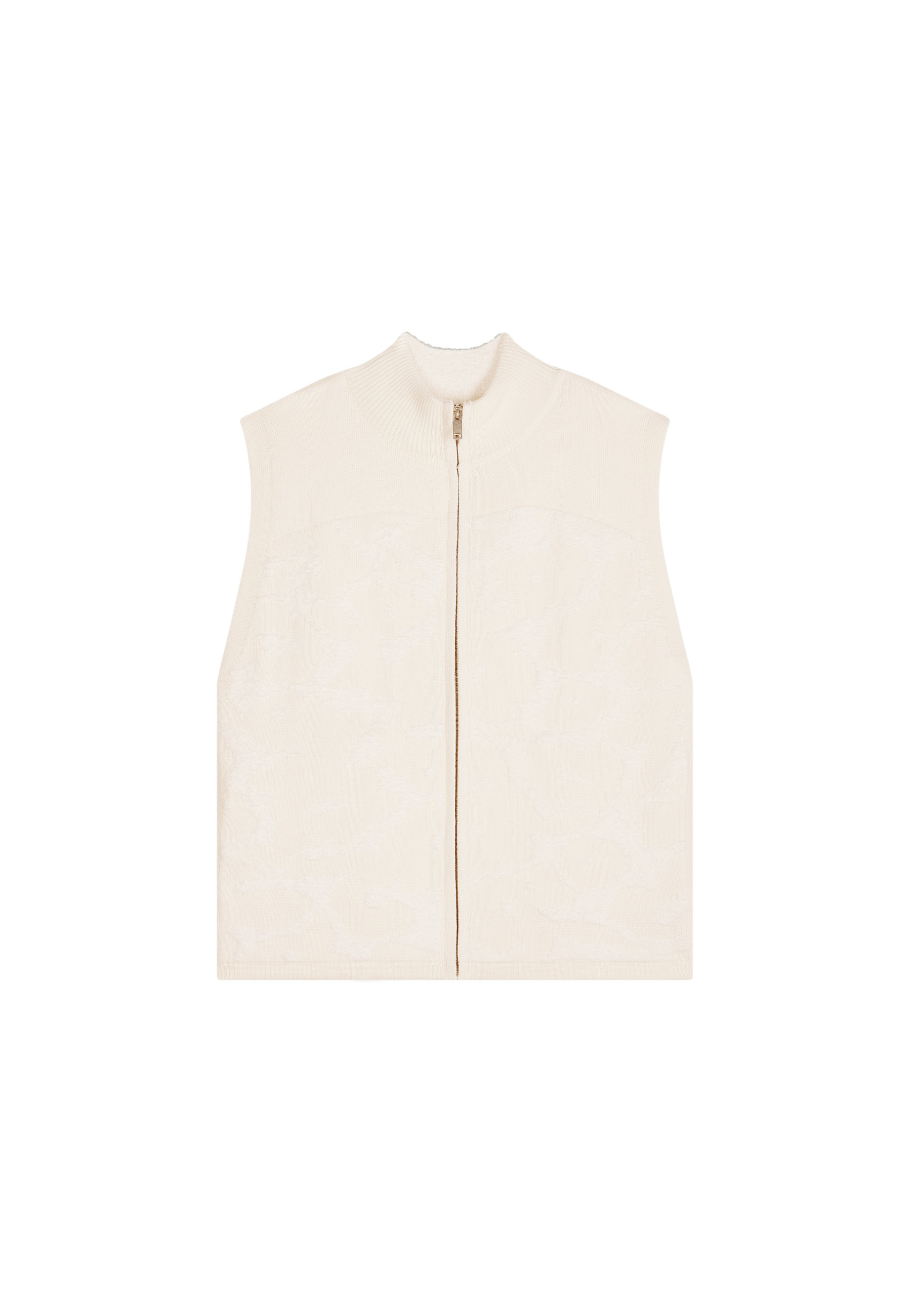 Veste zippé sans manches en laine - Ruth