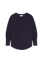 Pull col V en laine mérinos - Robine