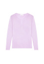 Gentleman's collar T-shirt in bamboo cashmere fiber - Aesha