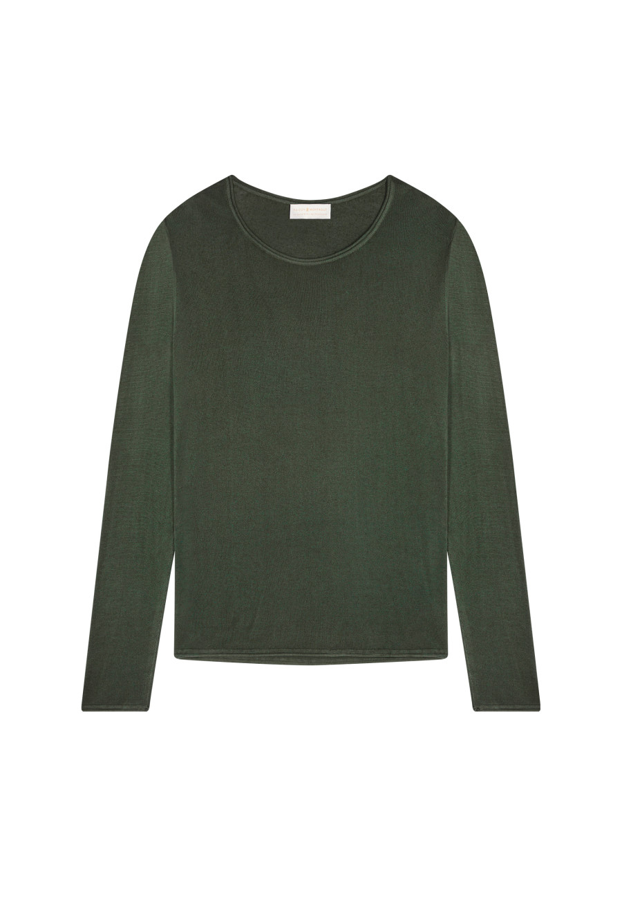 T-shirt col rond en fibre de bambou cachemire - Aemilia