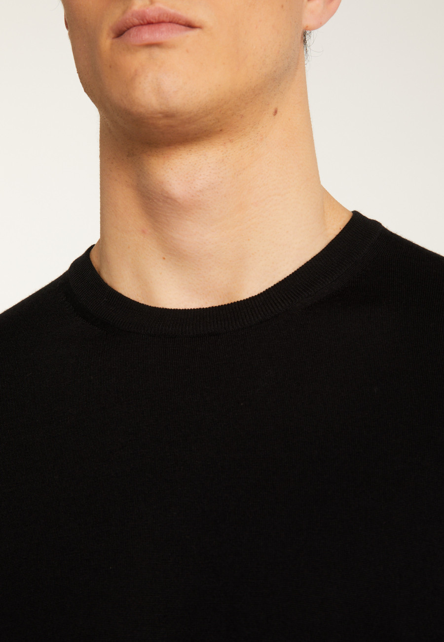 Eddie Merino Wool Crew Neck Sweater