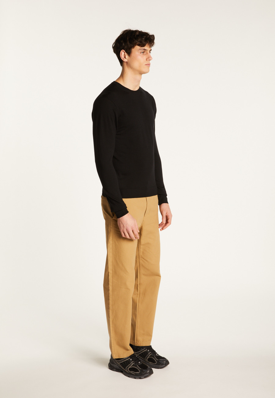 Eddie Merino Wool Crew Neck Sweater