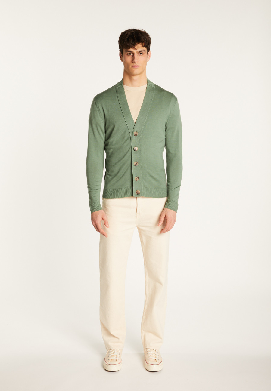 Cardigan en laine mérinos - Eugéne