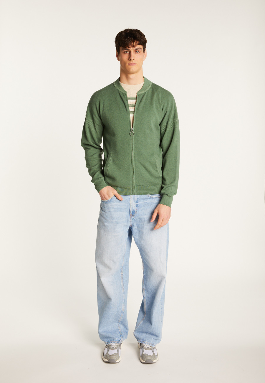 Wool blend zip up jacket - Madison