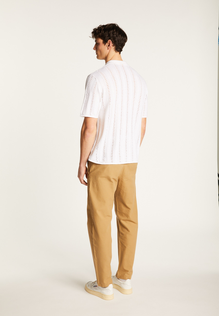 Openwork cotton shirt - Miguel