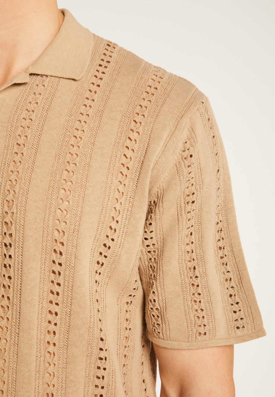 Openwork cotton shirt - Miguel