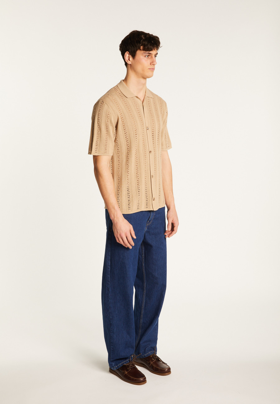 Openwork cotton shirt - Miguel