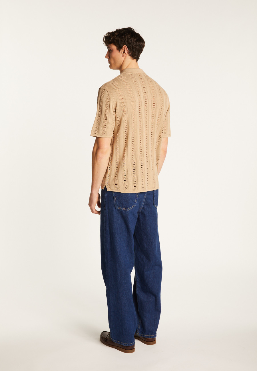 Openwork cotton shirt - Miguel