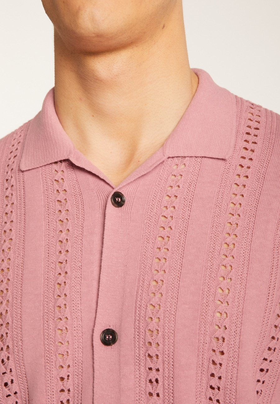 Openwork cotton shirt - Miguel