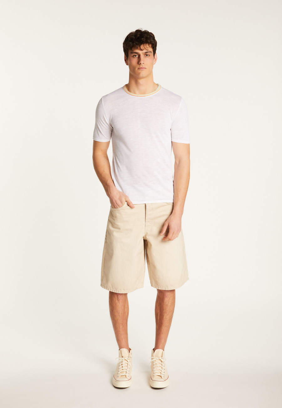 T-shirt en lin flammé - Mauro