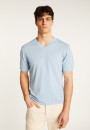 T-shirt col V en coton - Malo