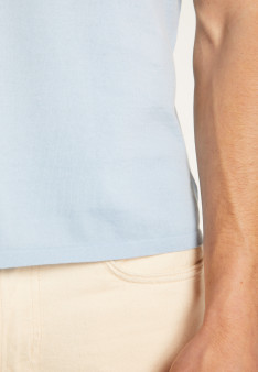 T-shirt col V en coton - Malo