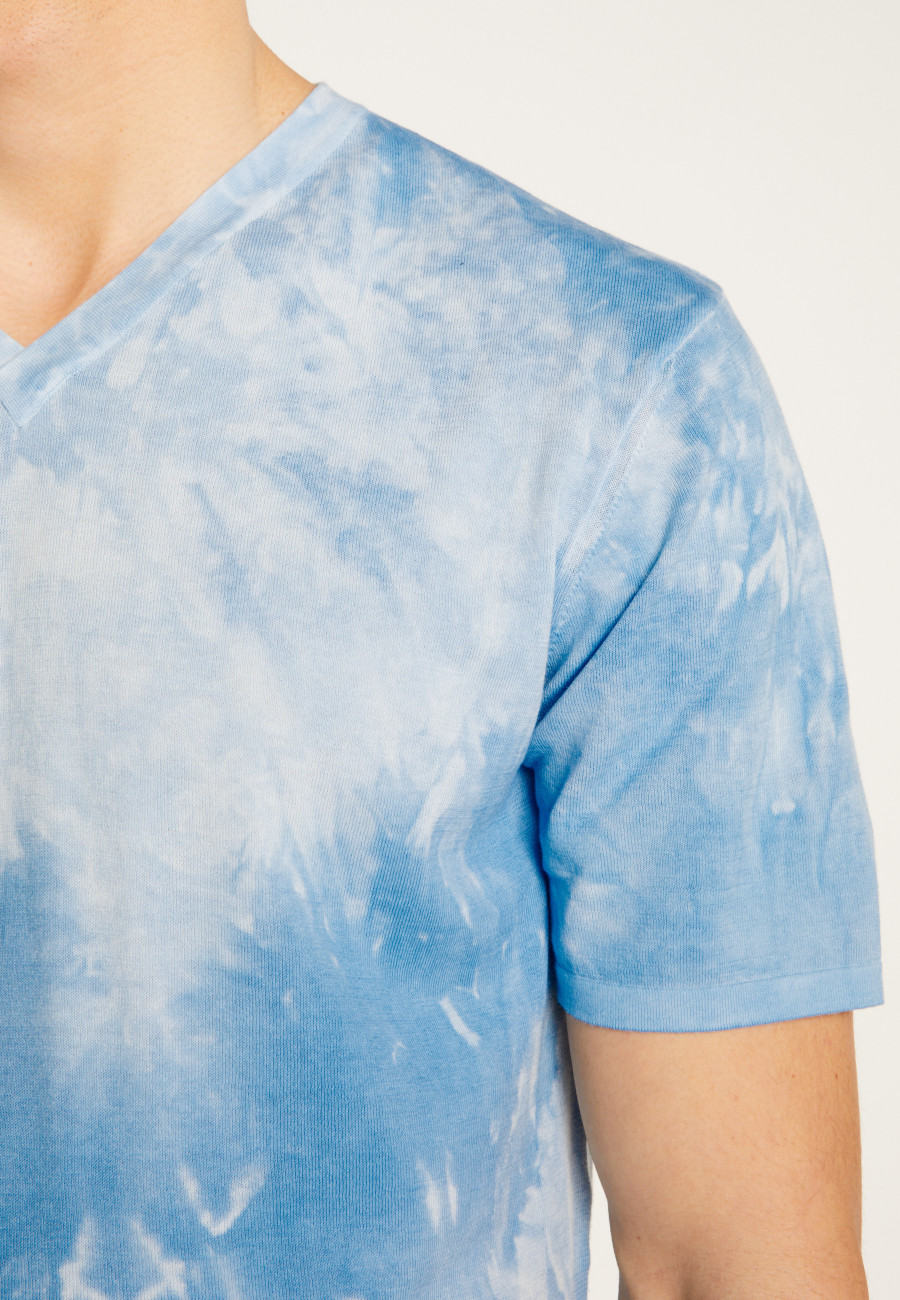 Cotton V-neck T-shirt - Malo