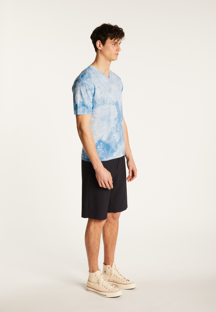 T-shirt col V en coton - Malo