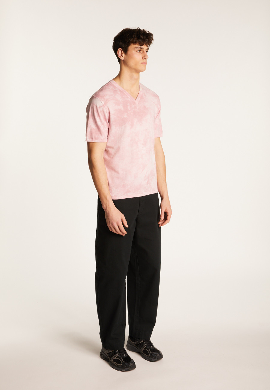 T-shirt col V en coton - Malo