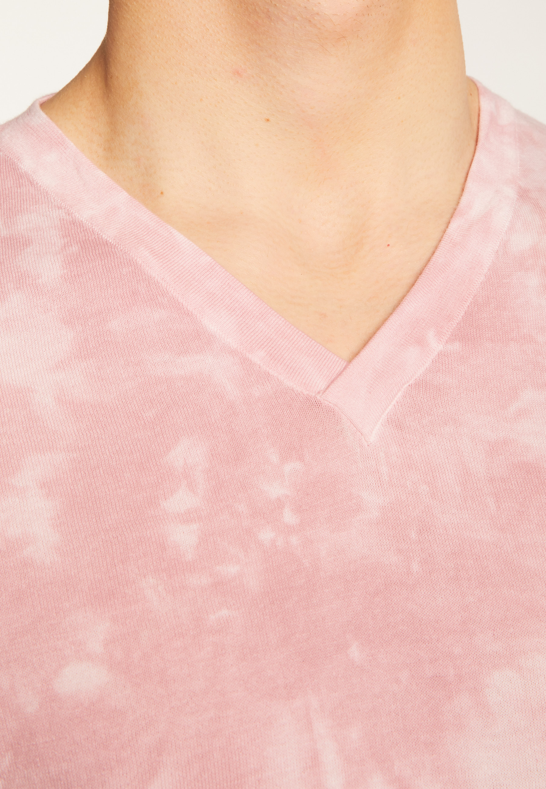 T-shirt col V en coton - Malo