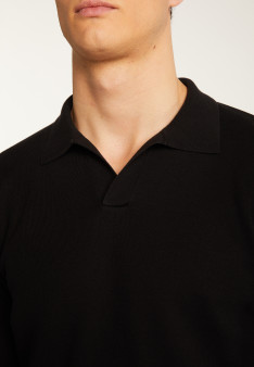 Polo à manches longues en coton - Maxime