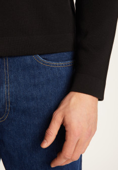 Polo à manches longues en coton - Maxime