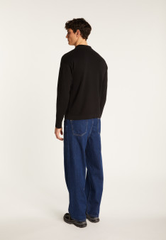 Polo à manches longues en coton - Maxime