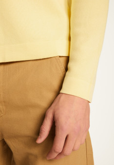 Polo à manches longues en coton - Maxime