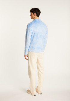 Long sleeve cotton polo shirt - Maxime