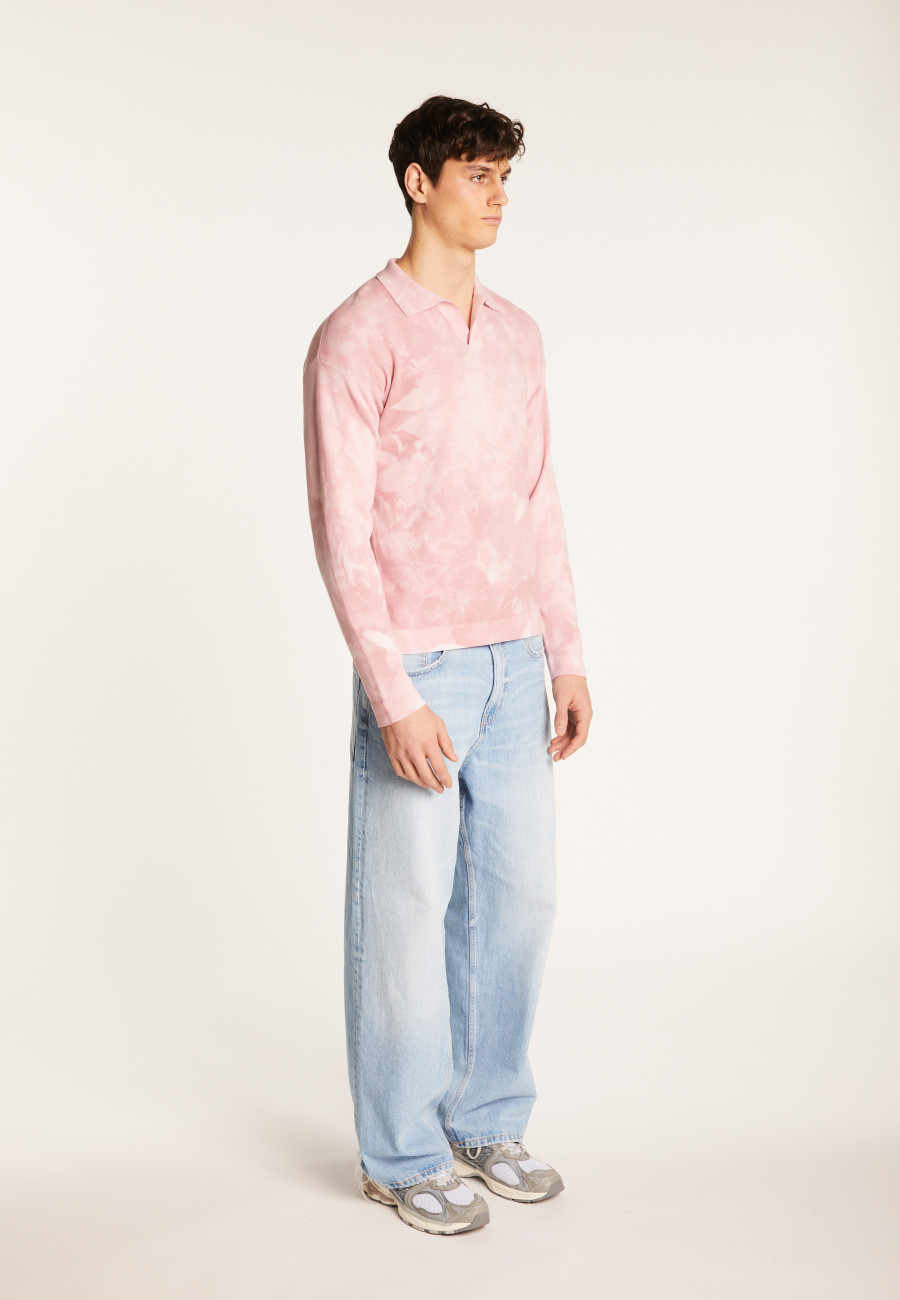 Polo à manches longues en coton - Maxime