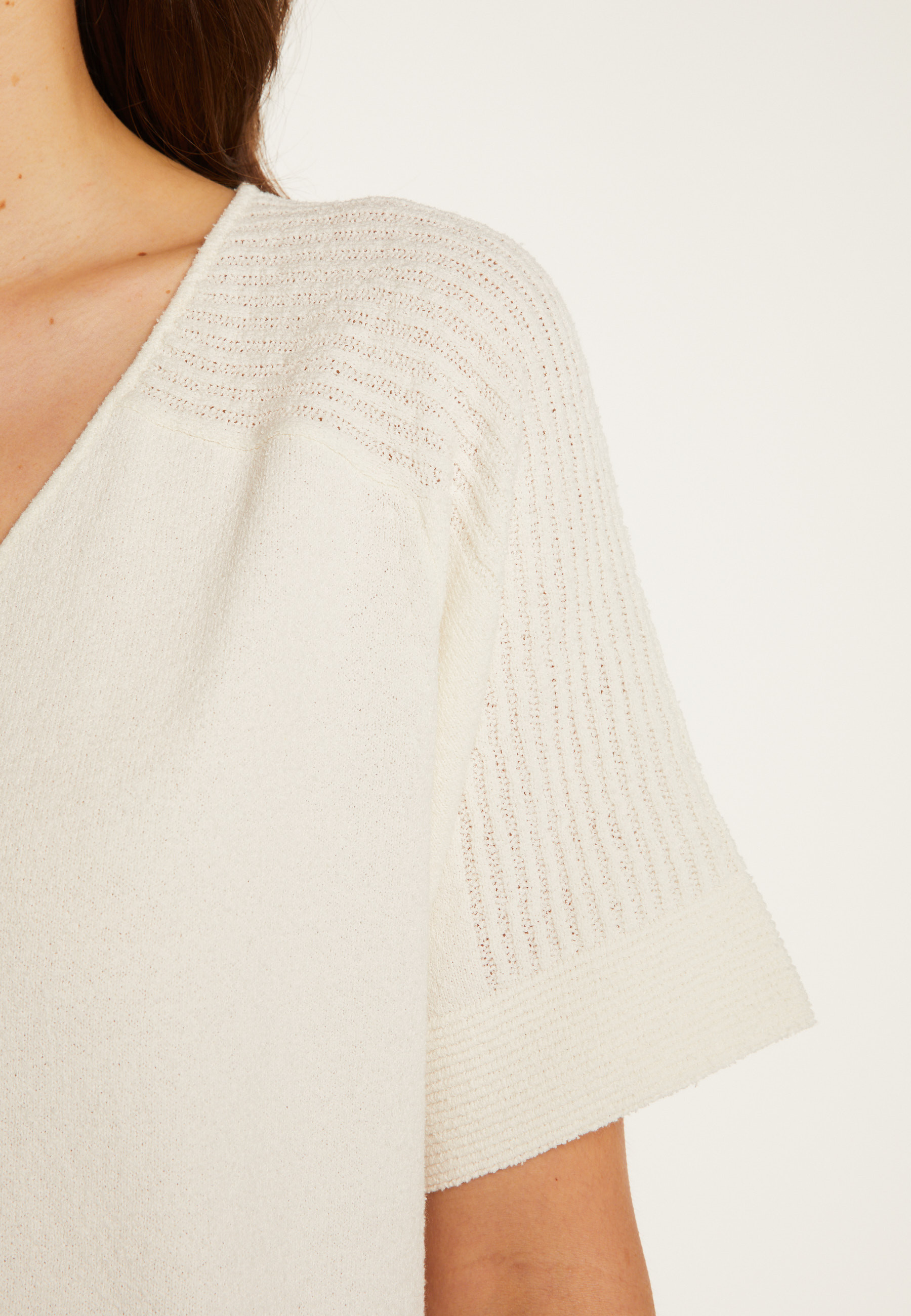 T-shirt col V en coton - Devy